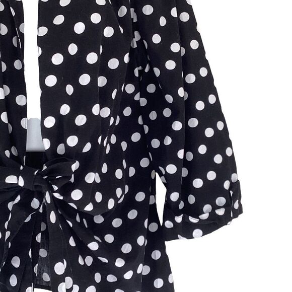 Christopher & Banks polka dot cotton blouse medium. 0211 - Picture 5 of 9